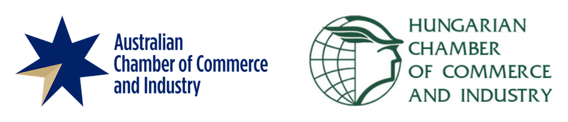 The logos of the Australian Chamber of Commerce and Industry and the Hungarian Chamber of Commerce and Industry